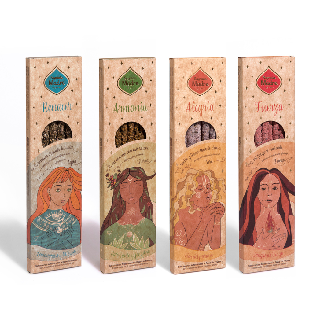 Sahumerios Sagrada Madre Línea 5 Elementos