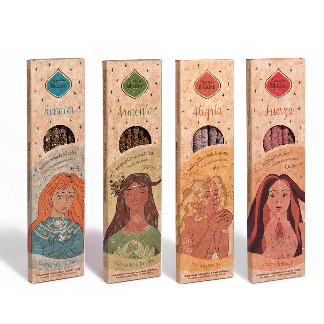 Sahumerios Sagrada Madre Línea 5 Elementos