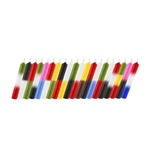 Velas Cortas Combinadas (Santería) Pack x12 Iluminarte
