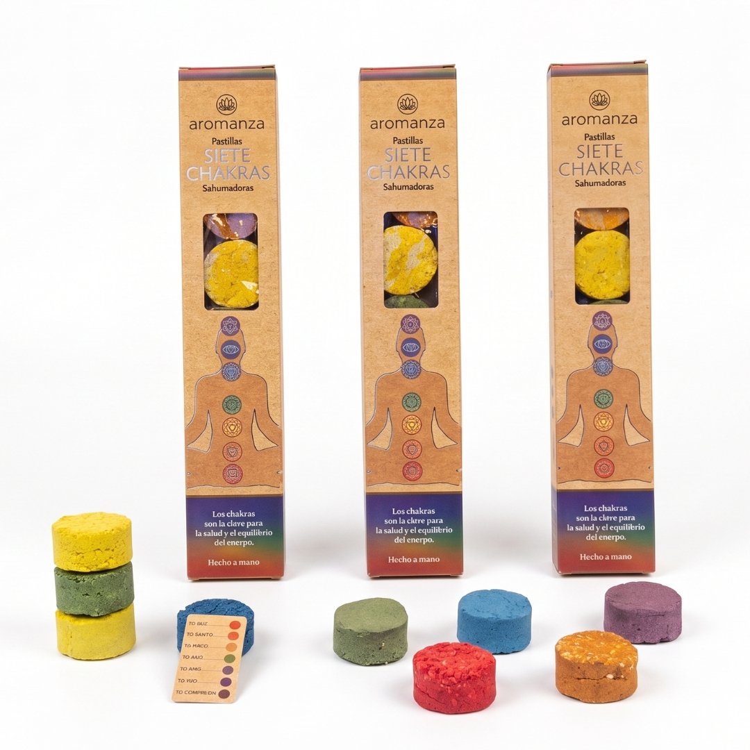 Pastillas de Defumación 7 Chakras Aromanza