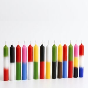 Velas Cortas Combinadas (Santería) Pack x12 Iluminarte
