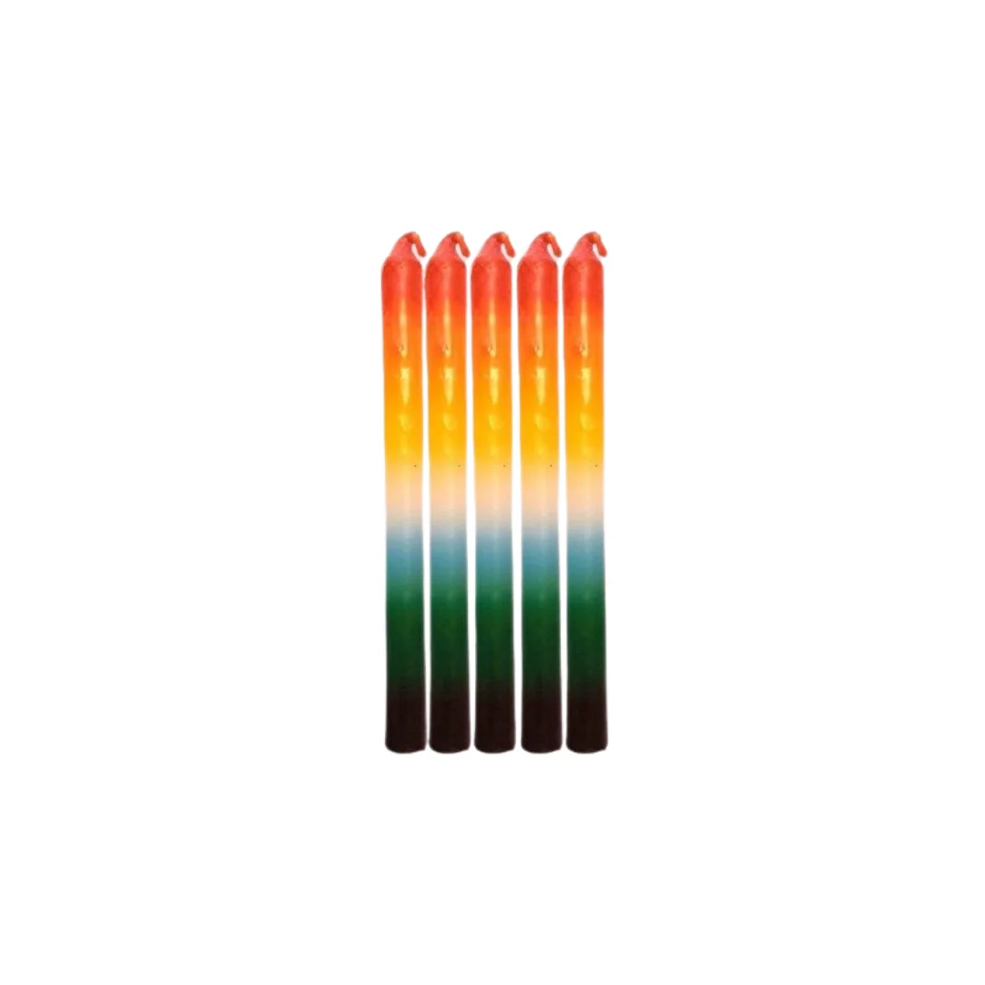 Velas Largas 7 Colores (7 Potencias) Pack x12 Iluminarte