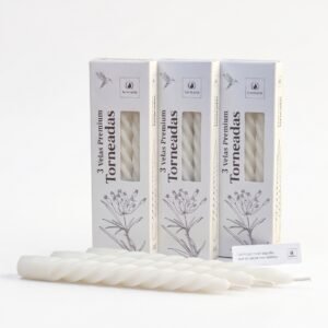 Velas Torneadas Decorativas (Caja x3)