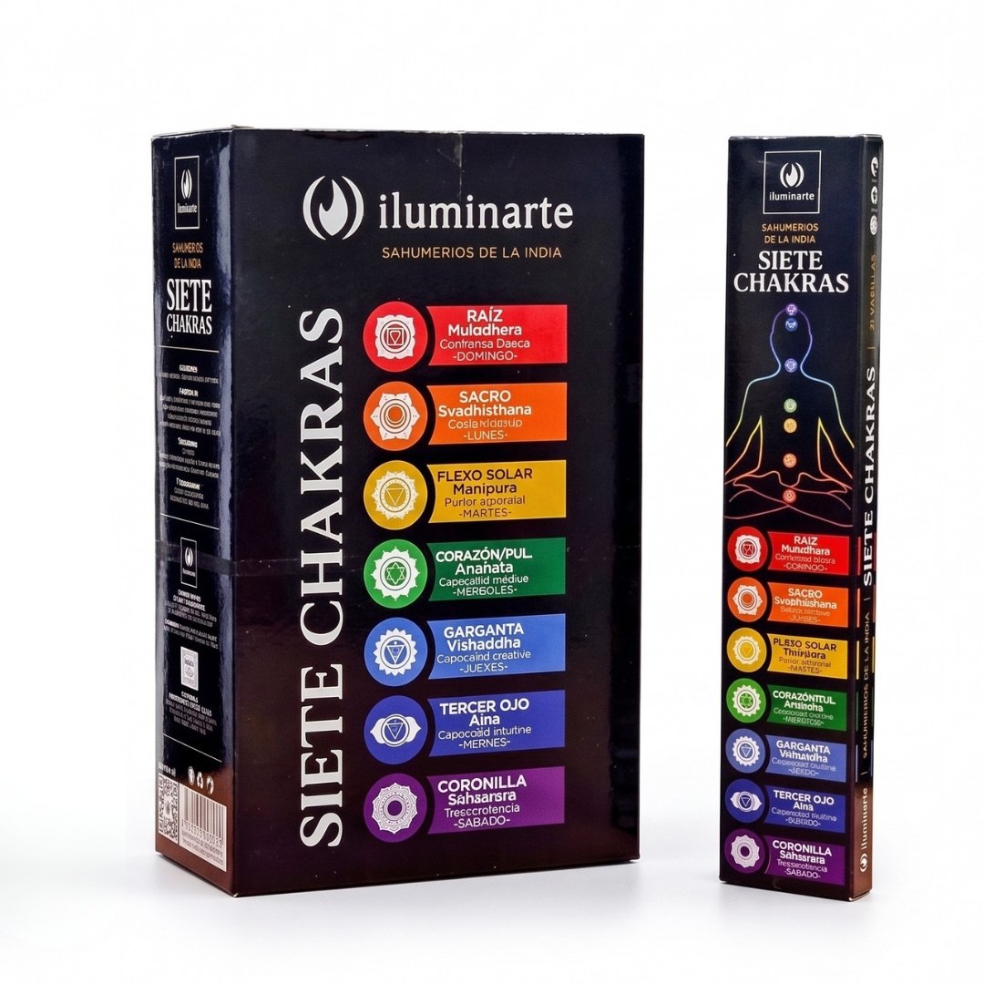 Sahumerios Iluminarte 7 Chakras