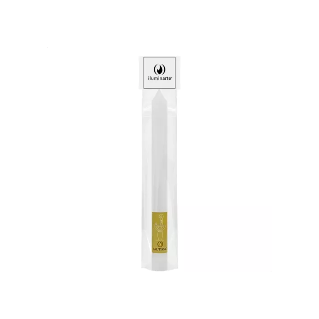 Vela Blanca para Bautismo Iluminarte