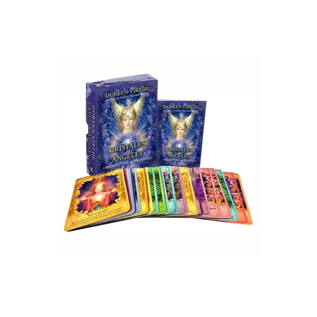 Mazo de Cartas Oráculo Cristales y Ángeles