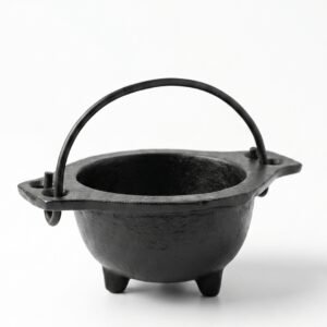 Caldero de Hierro Negro con Manija (8.5 cm)