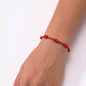 Pulsera Roja 7 Nudos (Protección Kabbalah)