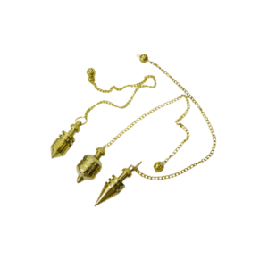 Péndulo de Bronce con Testigo (Radiestesia)