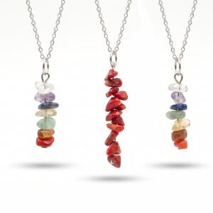 Dije de Cuarzo Palito 7 Chakras