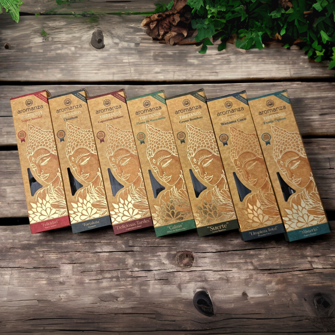 Sahumerios Tibetanos Aromanza (x8 Varillas)