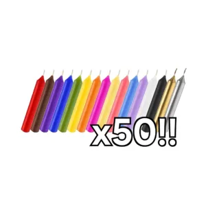 Velas Cortas Comunes (Pack x50) Iluminarte