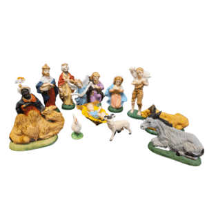 Pesebre Navideño Completo 13 Piezas (10 cm)