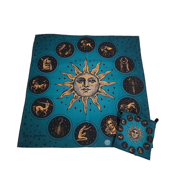 PAÑO TAROT CON BOLSITA PREMIUM 70X70 CM