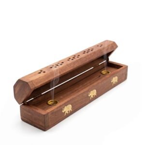 Portasahumerio Baúl de Madera (Caja Guardasahumerios)