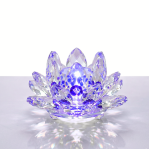 Flor de Loto de Cristal Grande (Feng Shui)
