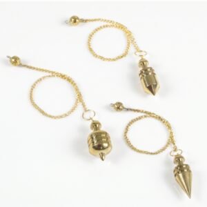 Péndulo de Bronce con Testigo (Radiestesia)