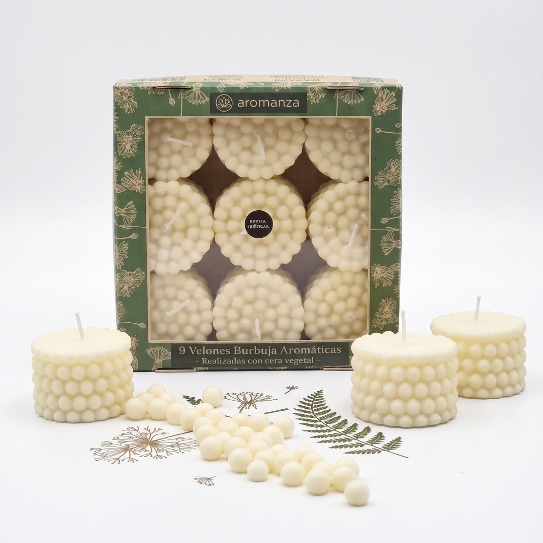 Velón Aromático Diseño Burbuja (Bubble Candle)