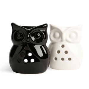 Hornillo Difusor de Cerámica Búho Calado (10 cm)