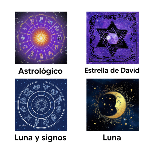 PAÑO TAROT CON BOLSITA PREMIUM 70X70 CM - Image 2