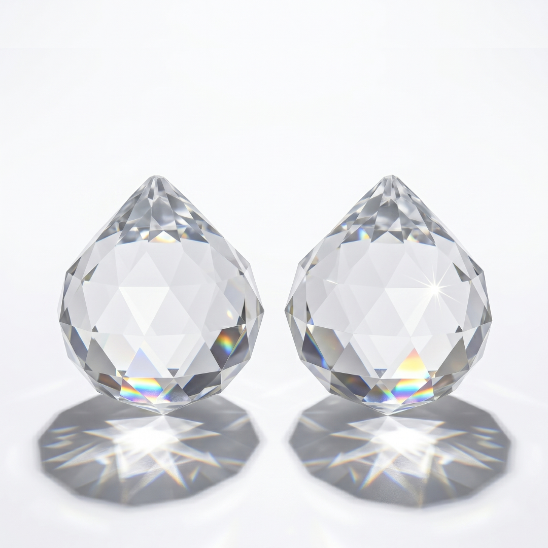 Esfera de Cristal Facetado Atrapasol Gigante 60mm
