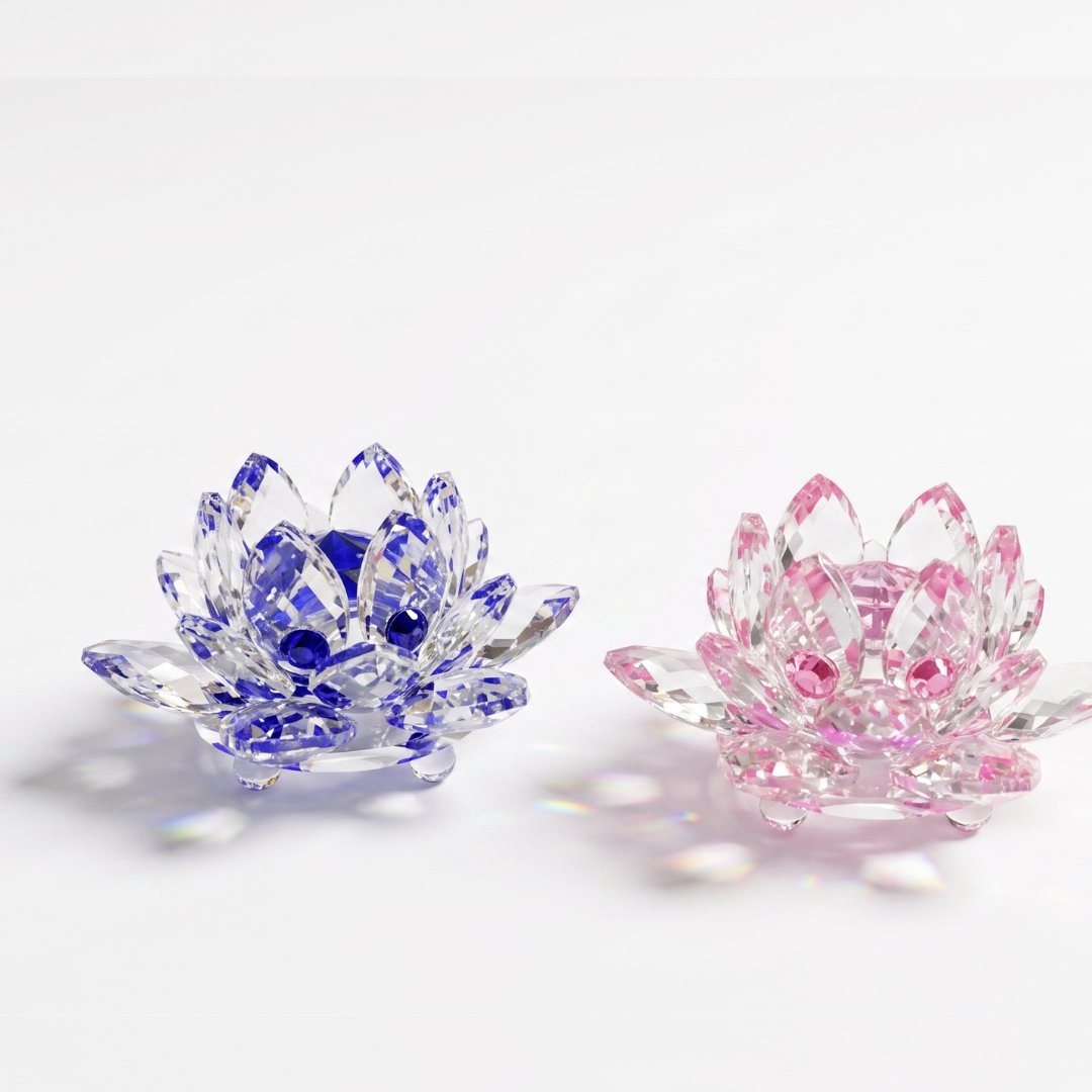 Flor de Loto de Cristal Chica (Feng Shui)