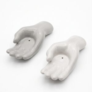 Portasahumerio Mano de Cerámica Esmaltada 18 cm