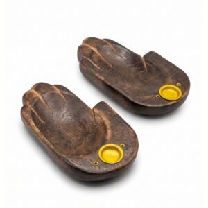 Portasahumerio Mano de Madera Tallada 13x7 cm