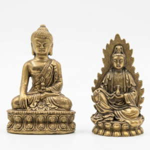 Estatua Buda de la Medicina o Diosa Kwan Yin de Resina 10.5 cm